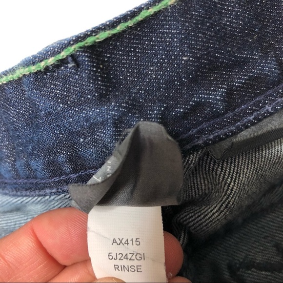 Armani Exchange Dark Wash The Skinny Boot Jeans 2 Short - Picture 6 of 10